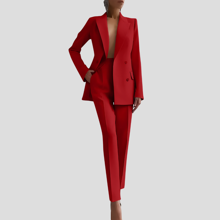 Completo elegante da donna con pantaloni da lavoro