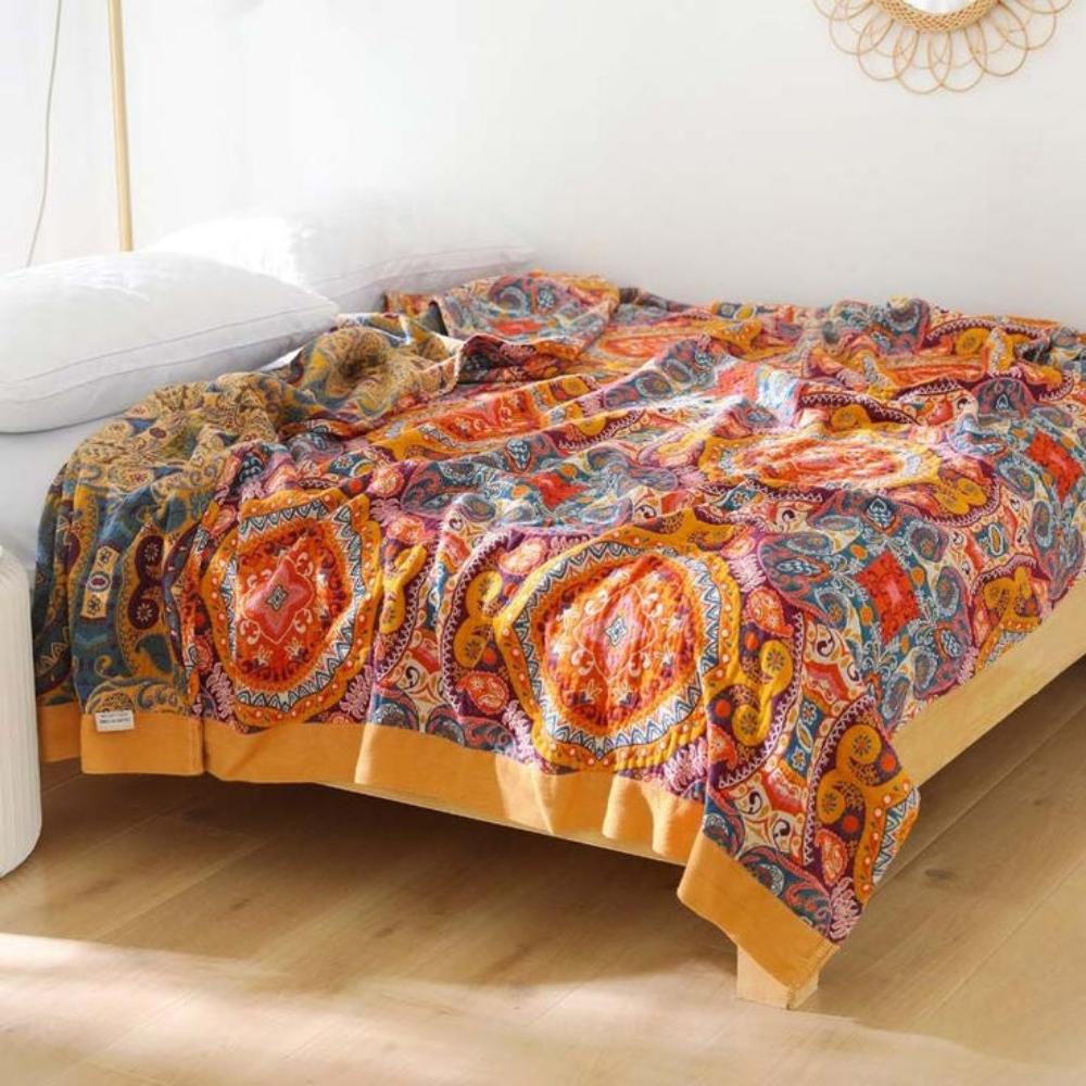Coperta reversibile Sunrise Boho