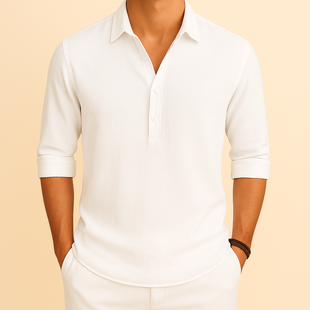 Camicia casual a maniche lunghe da uomo
