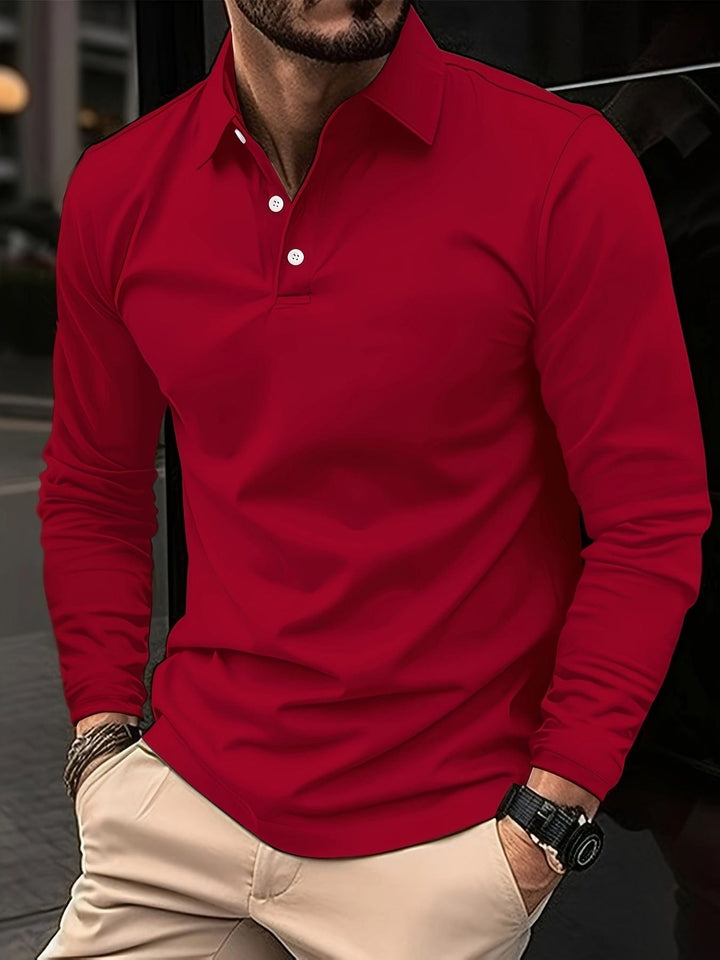 Polo da uomo a maniche lunghe