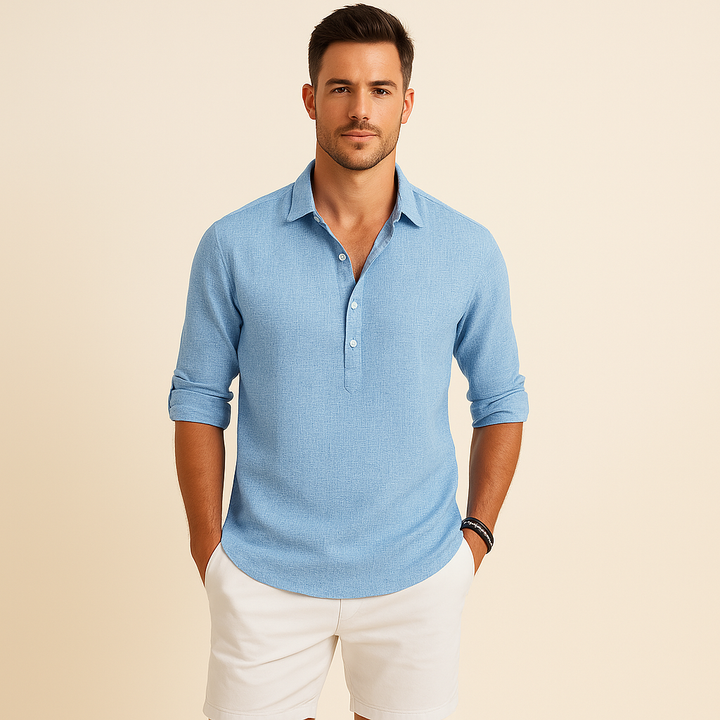 Camicia casual a maniche lunghe da uomo