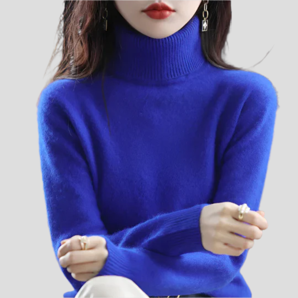 Maglione a collo alto da donna
