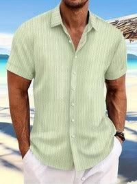 Camicia da uomo estiva a maniche corte