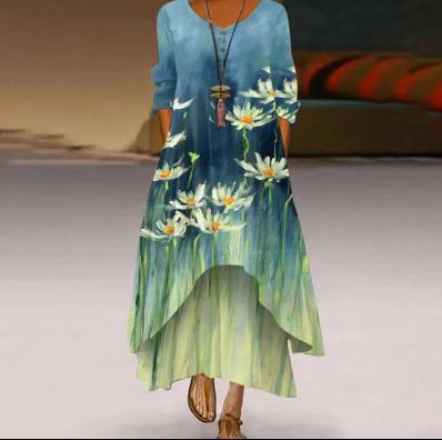 Abito elegante da donna in cotone