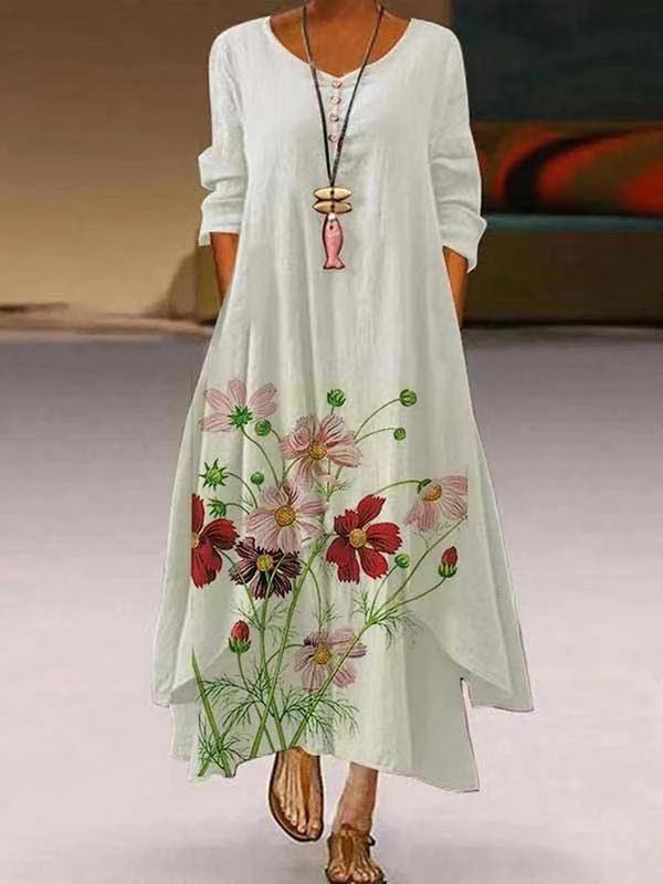 Abito elegante da donna in cotone