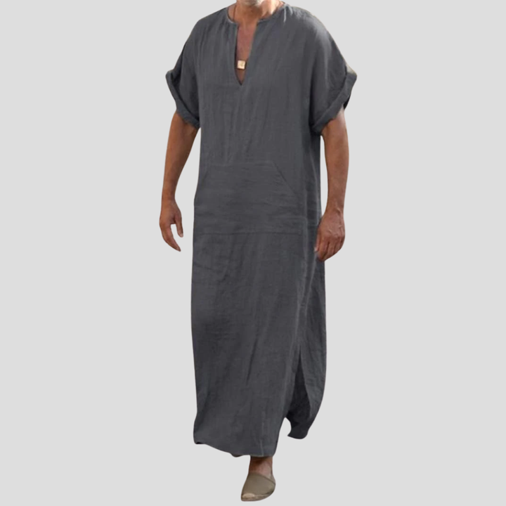 Djellaba con escote en V