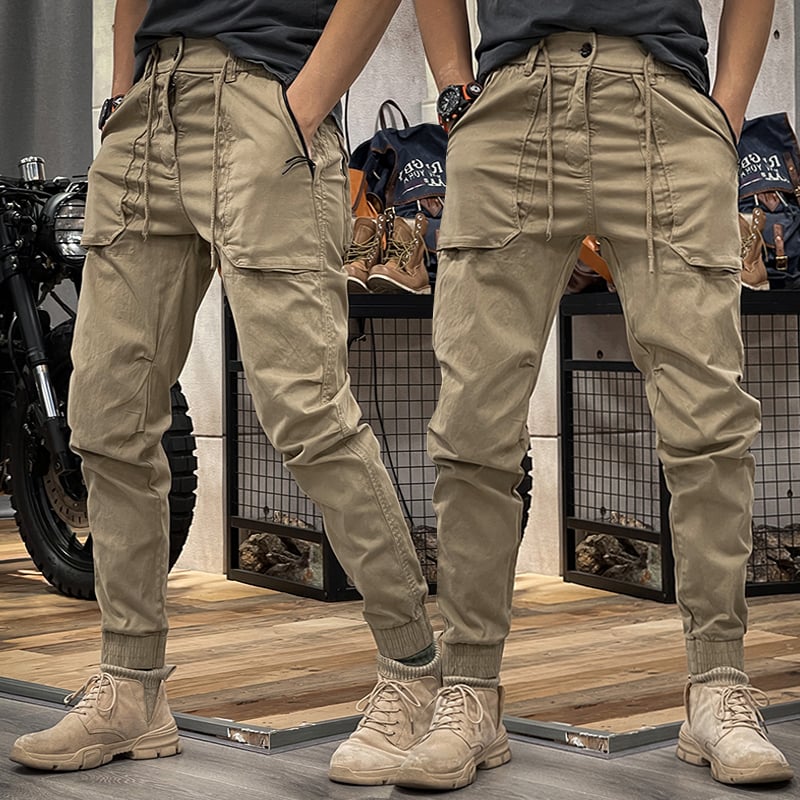 Pantaloni cargo elasticizzati da uomo