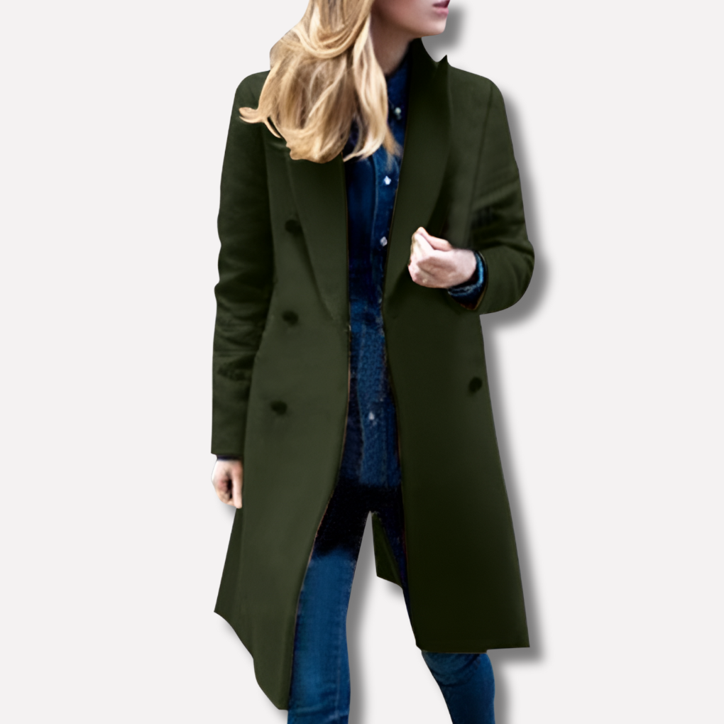 Abrigo invernal largo de mujer