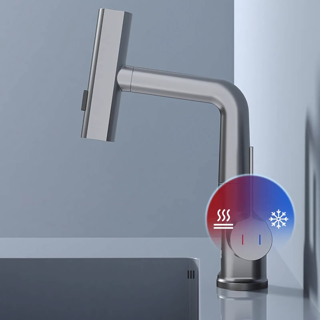 Rubinetto flessibile a LED per cucina e bagno