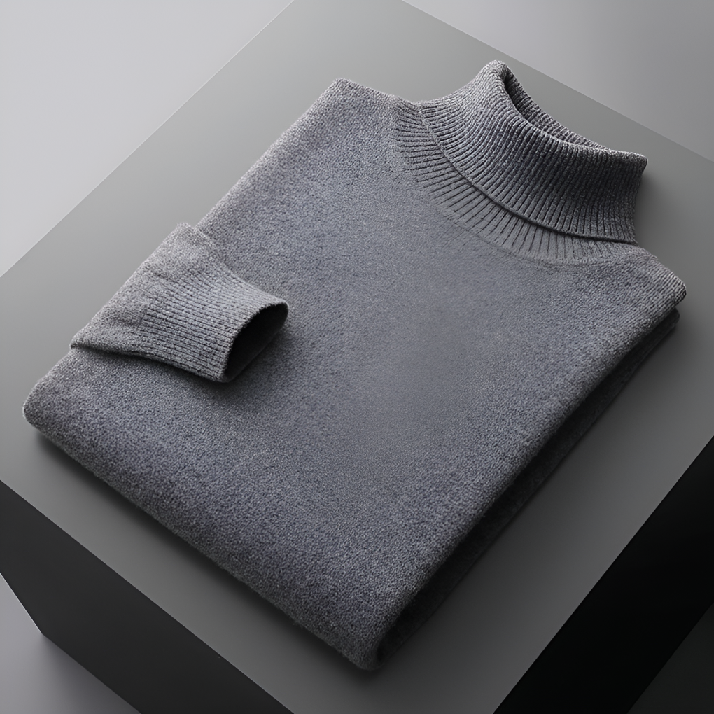Maglione a collo alto in cashmere da uomo di alta qualità