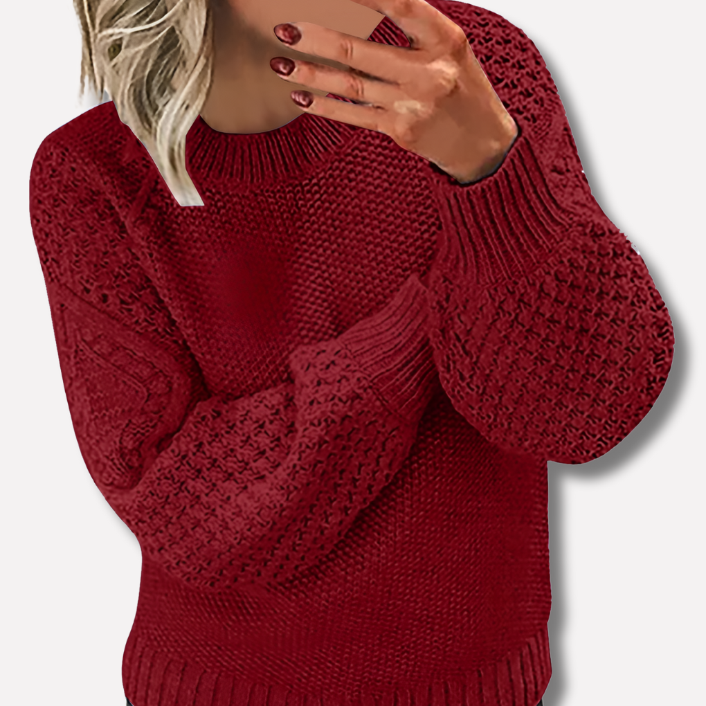 Elegant sweater warm for woman