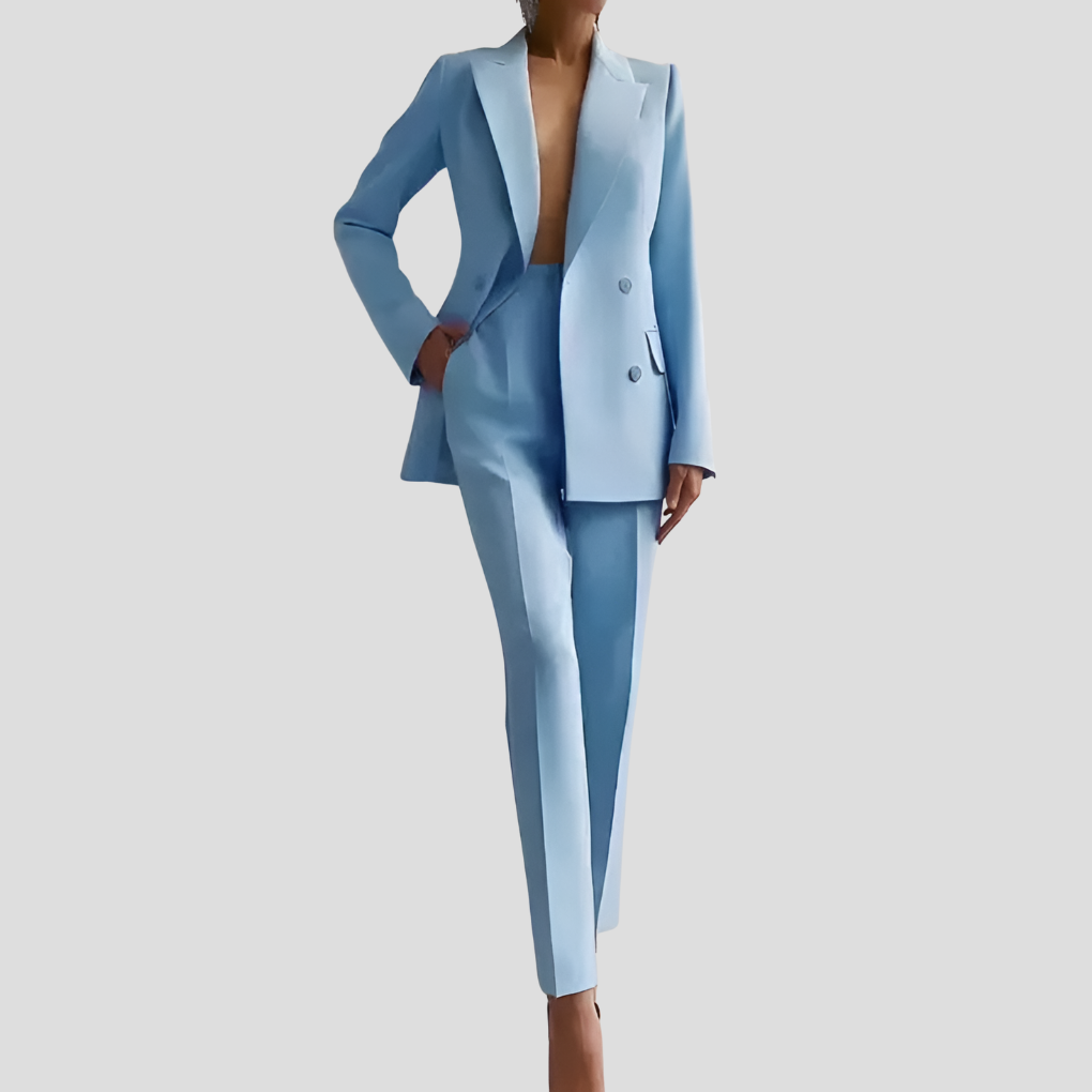 Completo elegante da donna con pantaloni da lavoro