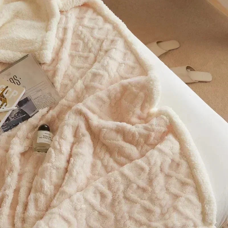 Coperta invernale in lana d'agnello
