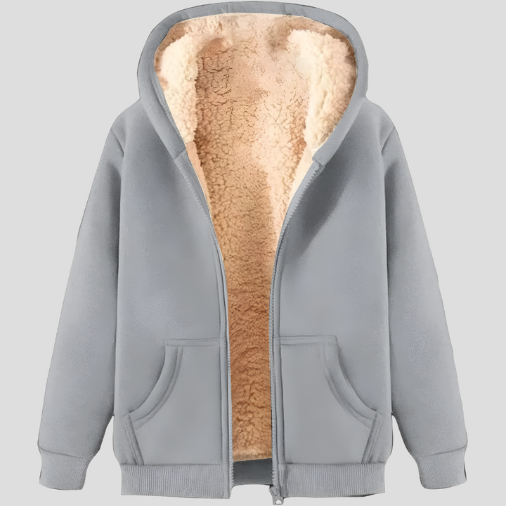 Giacca invernale con cappuccio e fodera in pile da uomo Warmth
