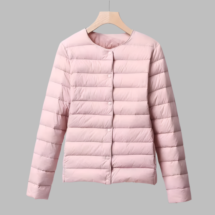 Piumino portatile senza colletto per primavera e inverno