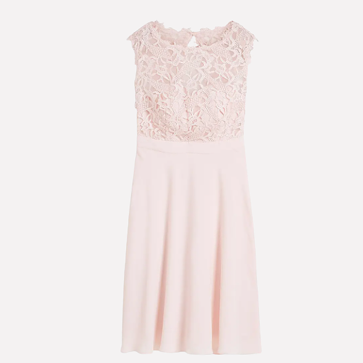 Mini vestido de mujer con encaje