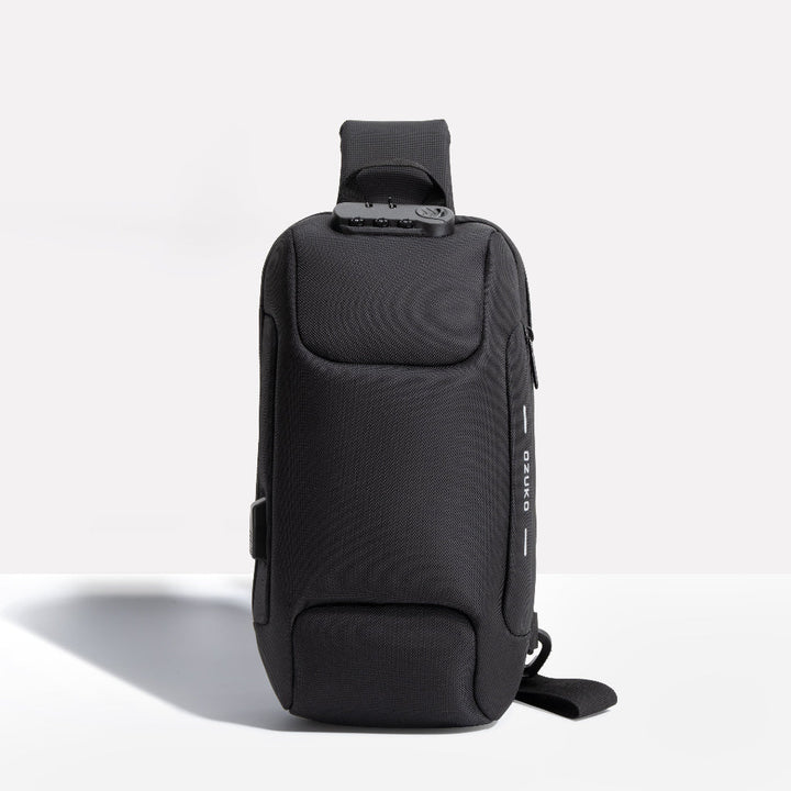 Borsa a tracolla antifurto con ricarica USB
