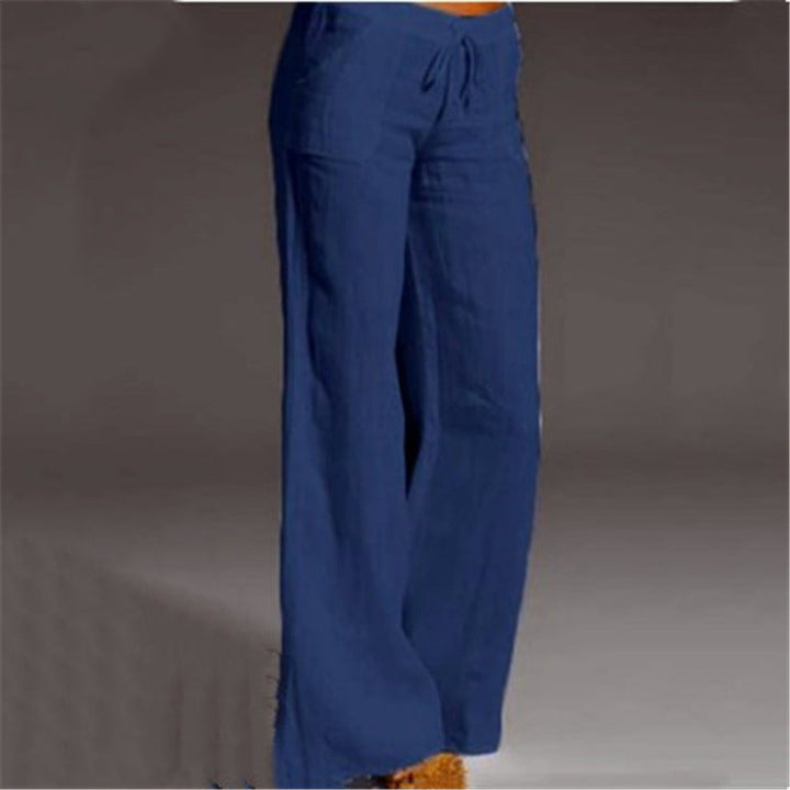 Pantaloni estivi casual in lino da donna