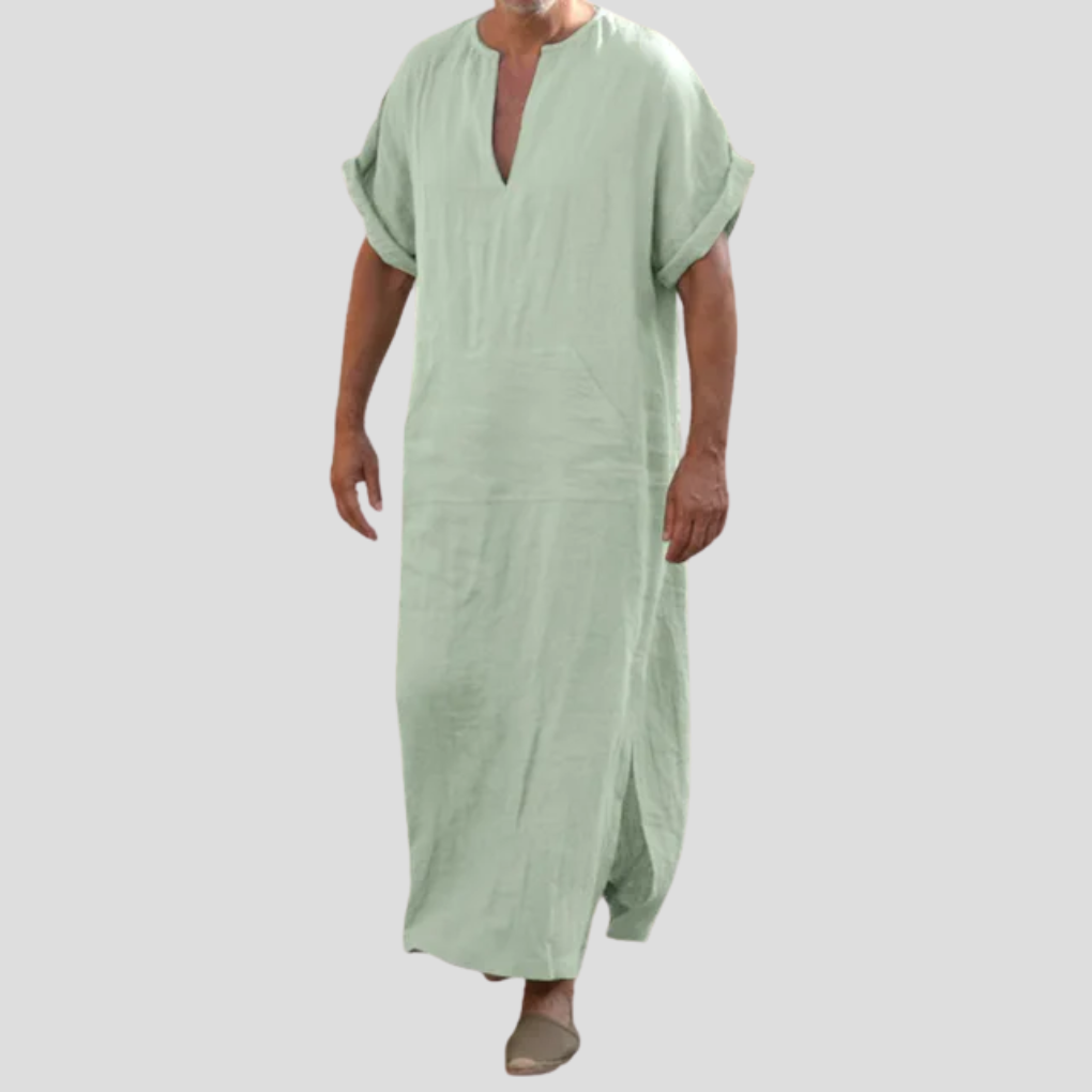 Djellaba con escote en V