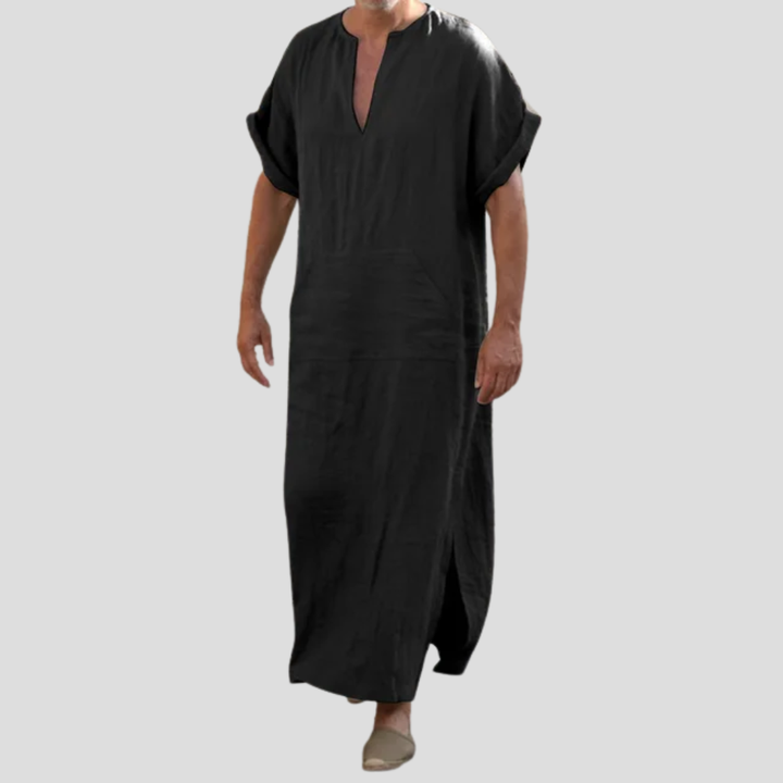 Djellaba con escote en V