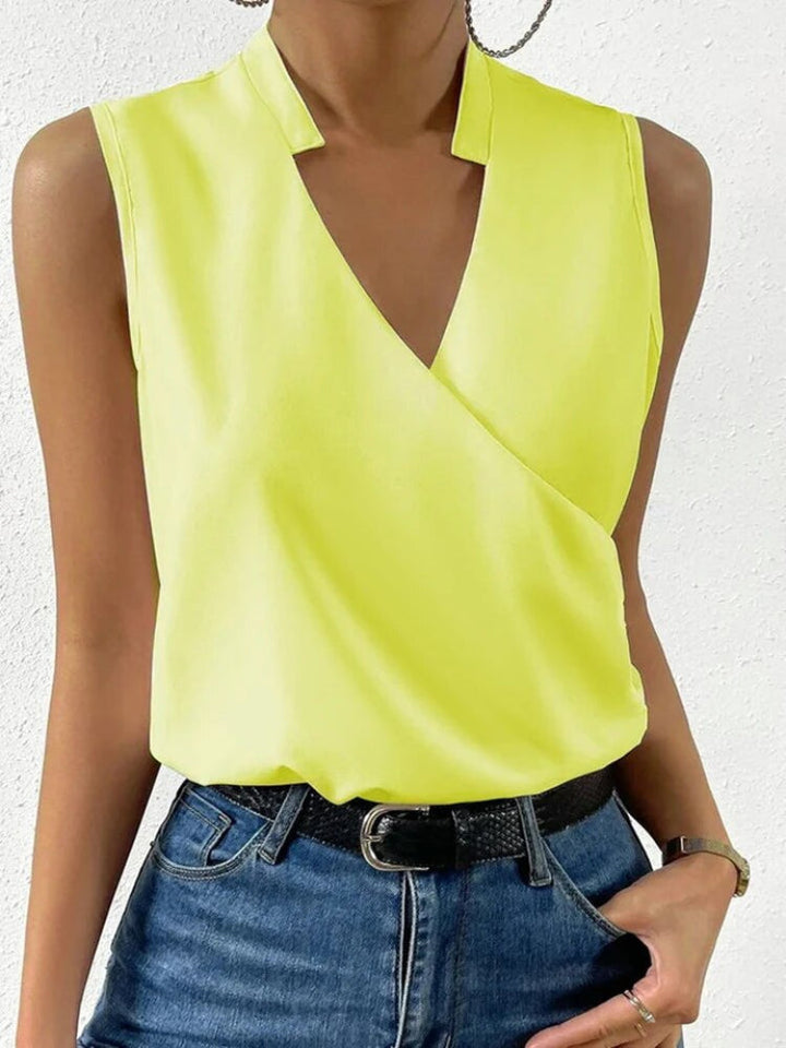 Top chic da donna senza maniche