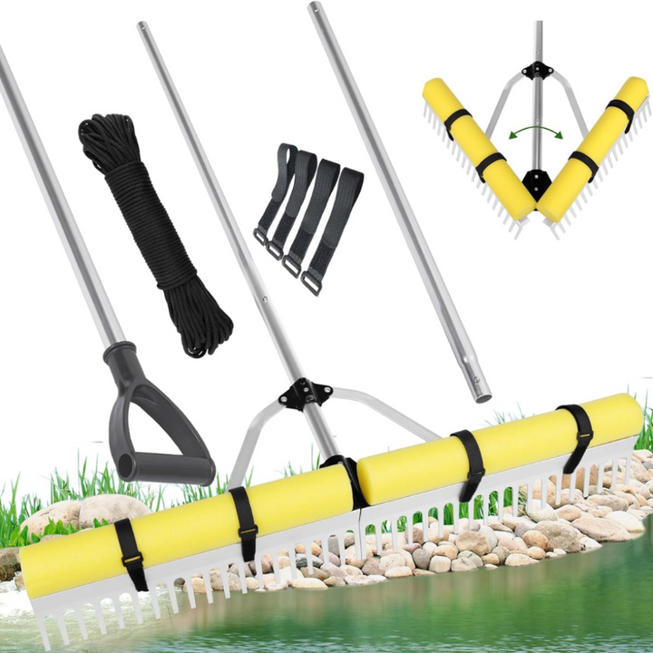 Set di rastrelli per la rimozione delle erbacce dal lago galleggiante