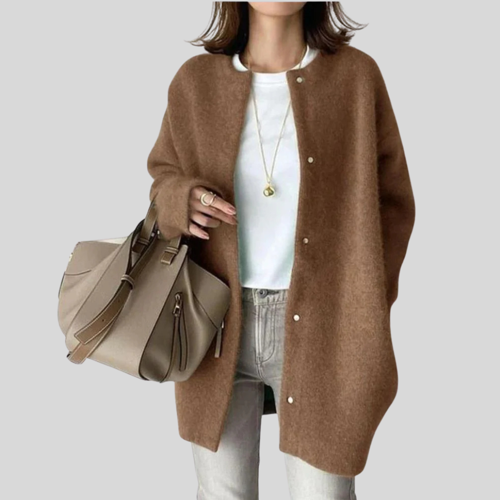 Cardigan elegante – Strato di maglia raffinato