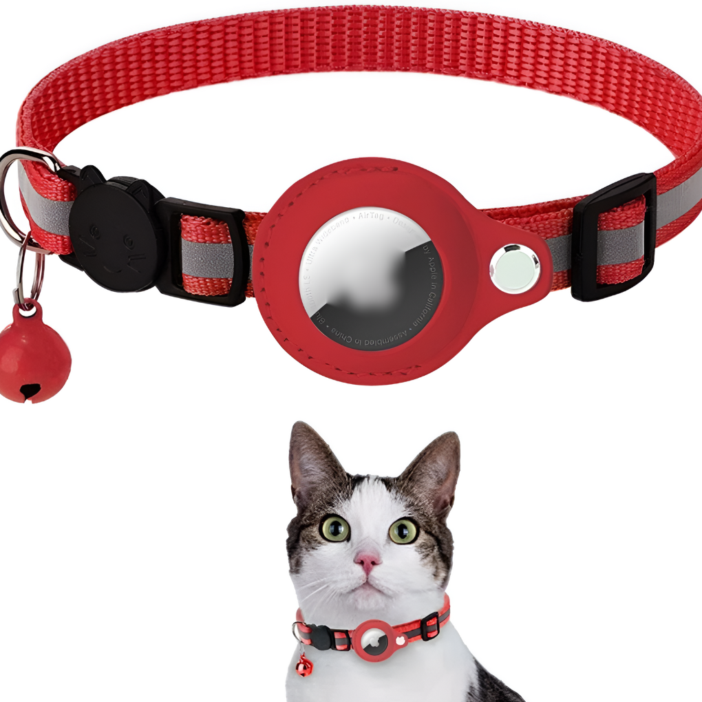 Collare GPS per gatti con design riflettente