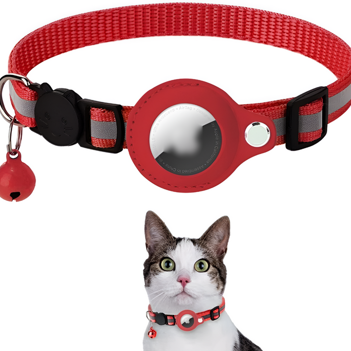 Collare GPS per gatti con design riflettente