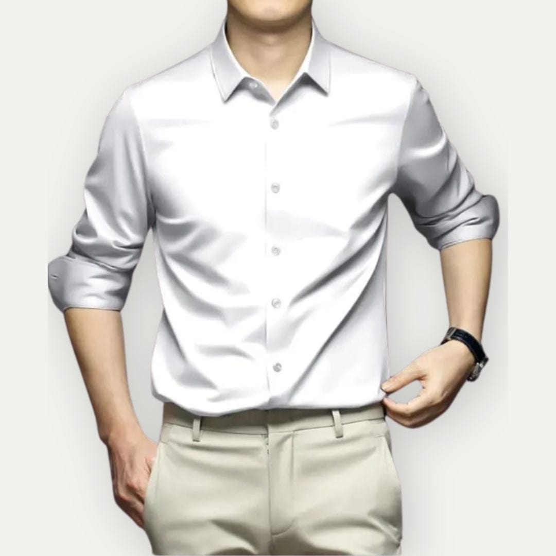 Camicia non in ferro senza rughe per un'eleganza senza sforzo