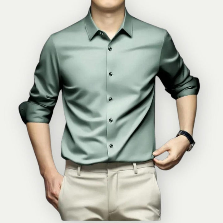 Camicia non in ferro senza rughe per un'eleganza senza sforzo