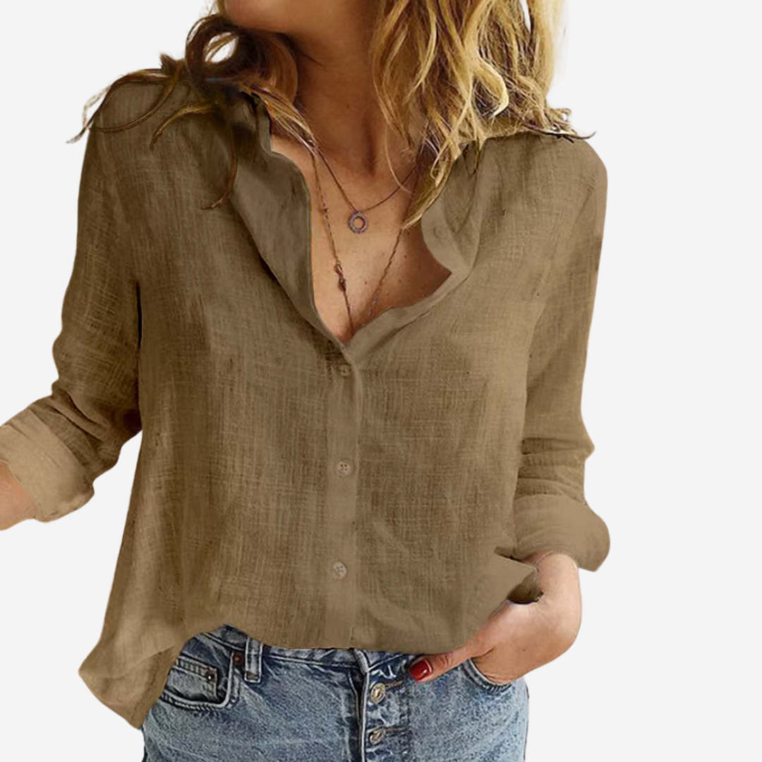 Camicetta in lino da donna