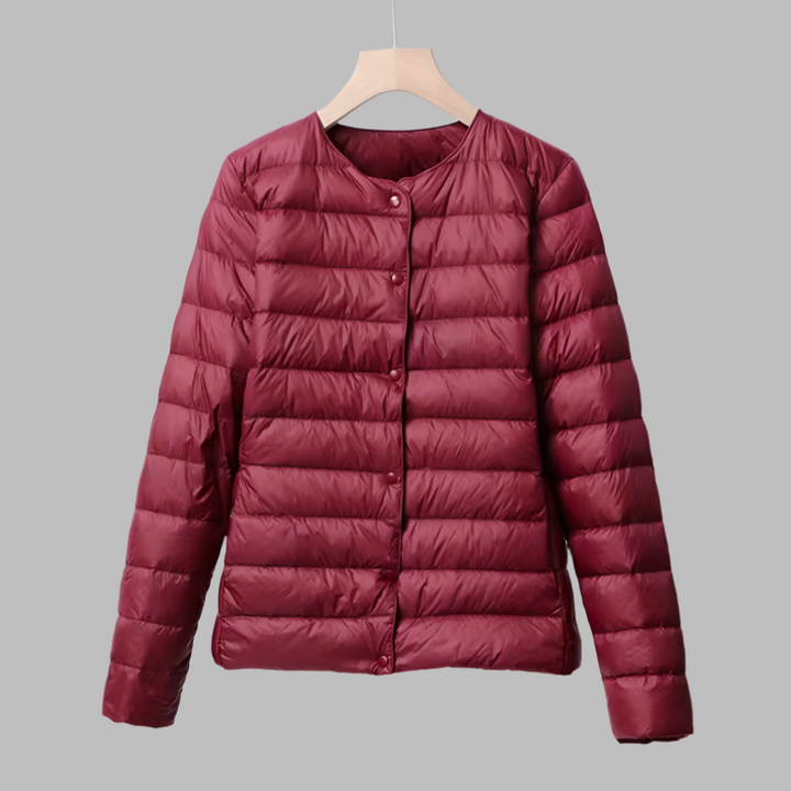 Piumino portatile senza colletto per primavera e inverno