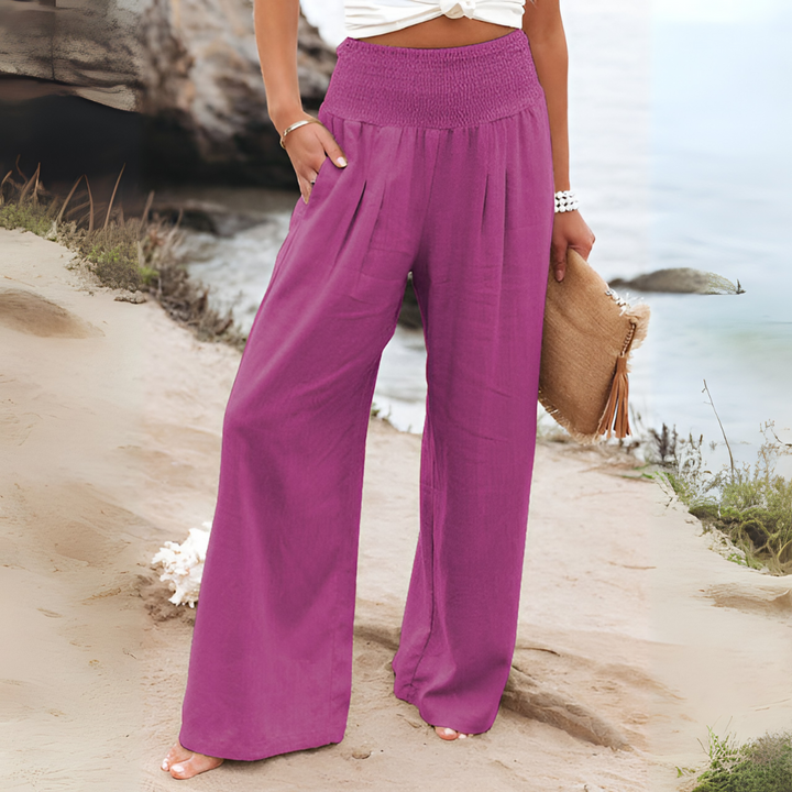 Comodi pantaloni in lino per donna