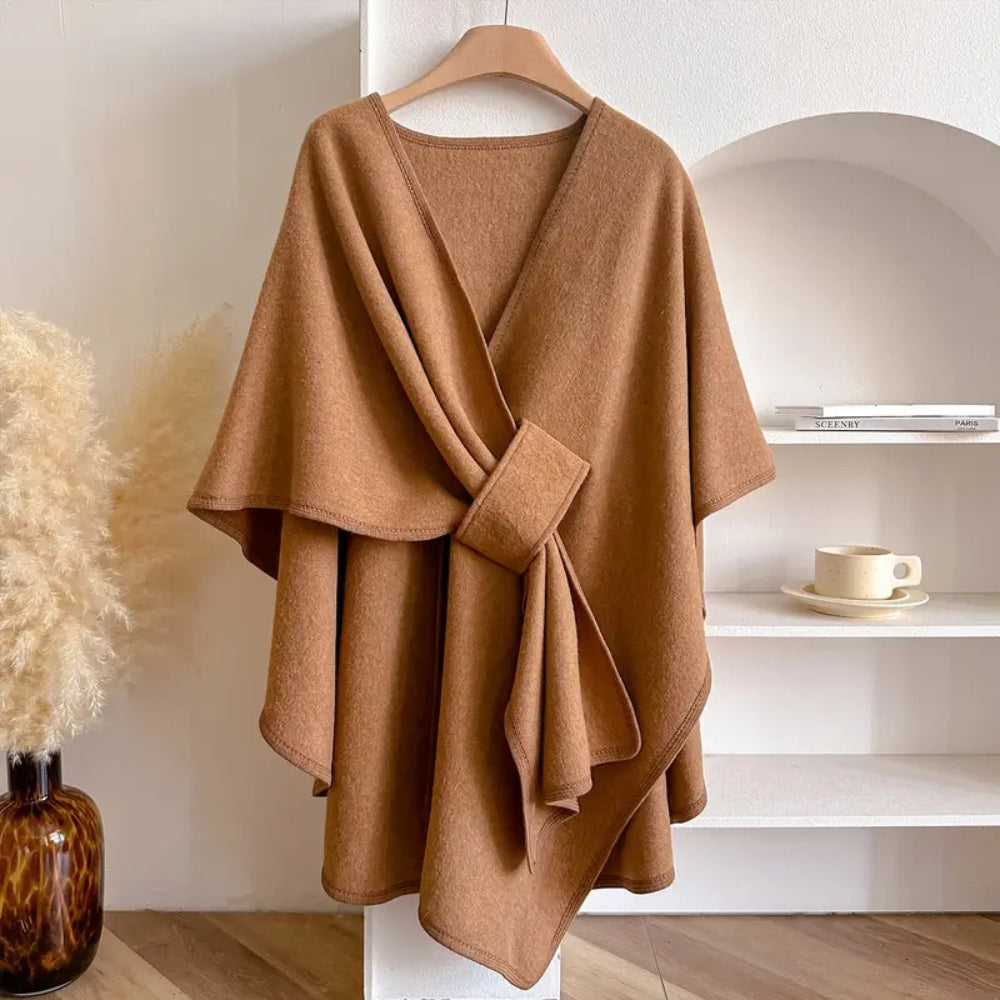 Lussuoso cappotto scialle antivento Poncho