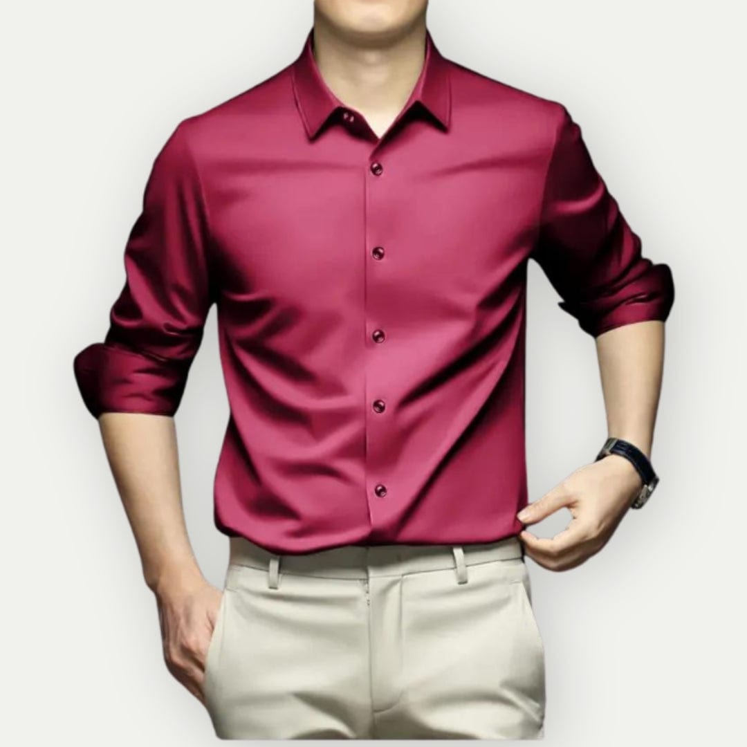Camicia non in ferro senza rughe per un'eleganza senza sforzo