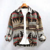 Giacca-camicia con stampa azteca del sud-ovest