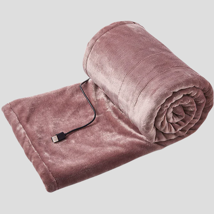 Manta cálida y acogedora alimentada a través de USB
