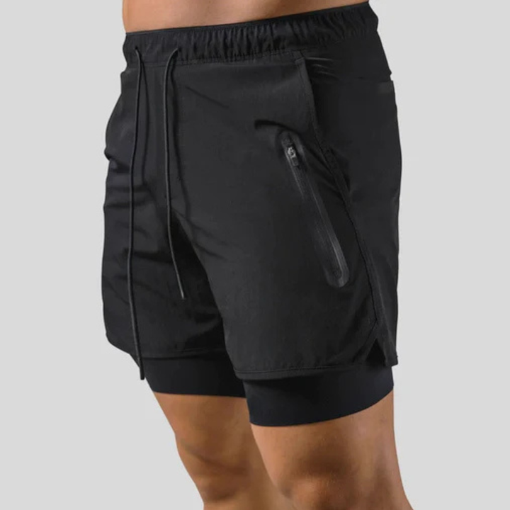 Pantaloni sportivi 2 in 1 da uomo
