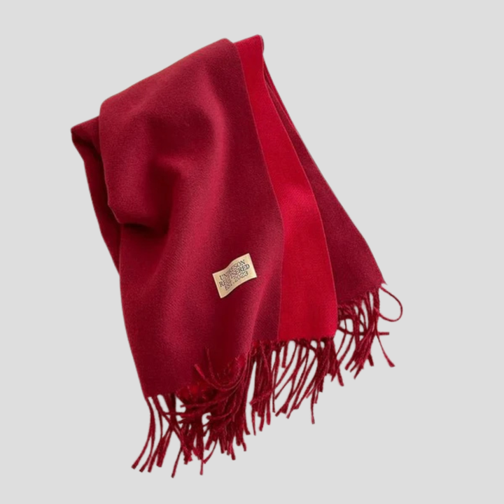 Bufanda de lana en estilo clásico invernal