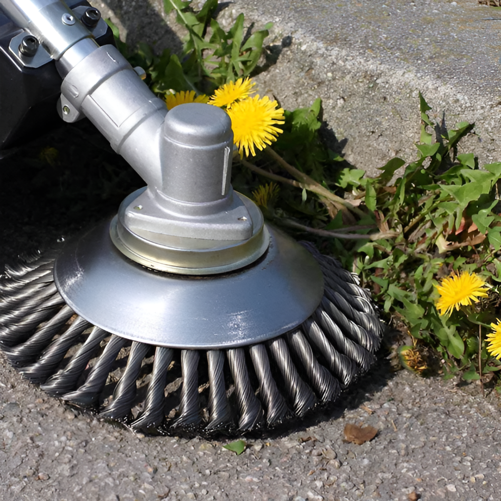 Spazzola e tagliabordi in acciaio al carbonio
