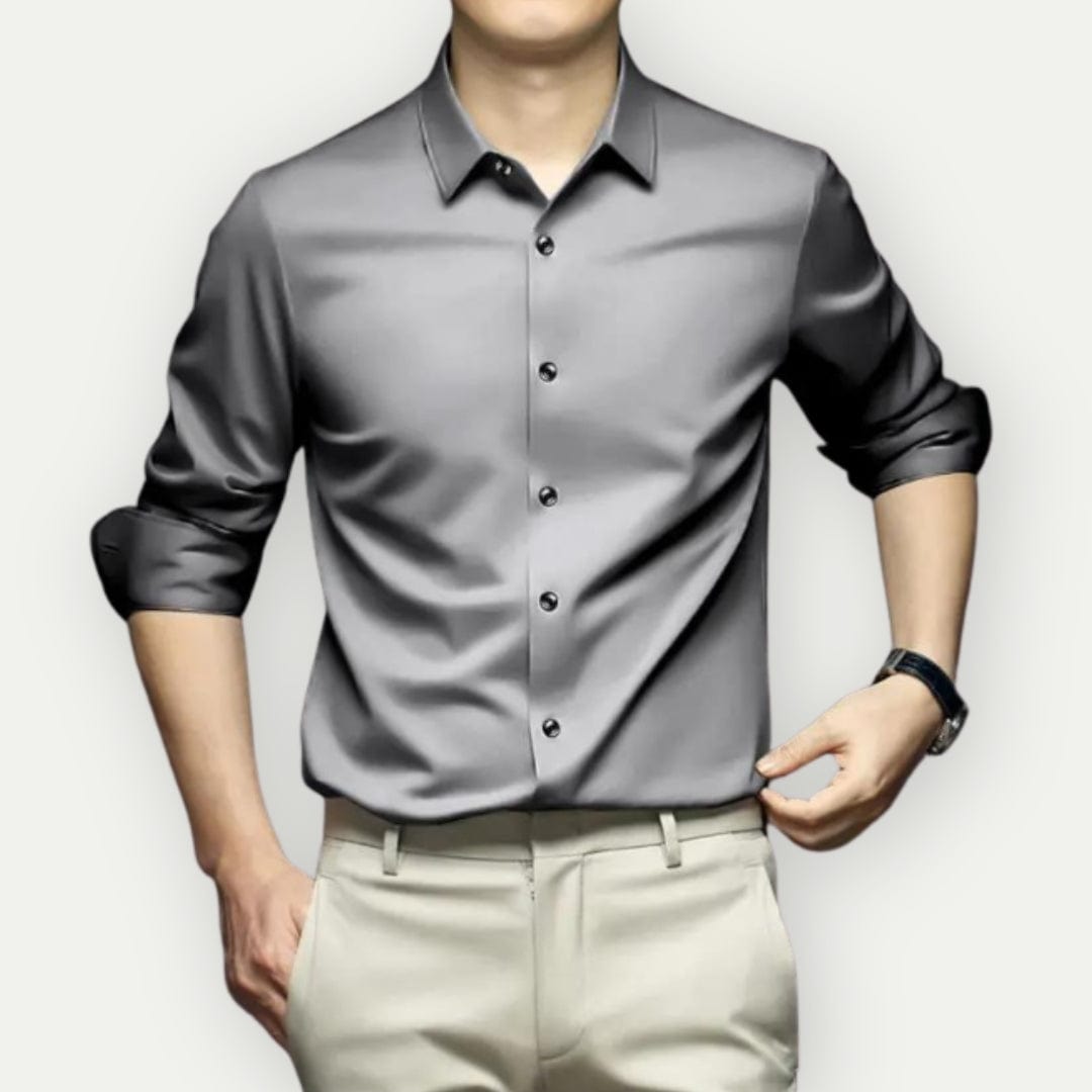Camicia non in ferro senza rughe per un'eleganza senza sforzo