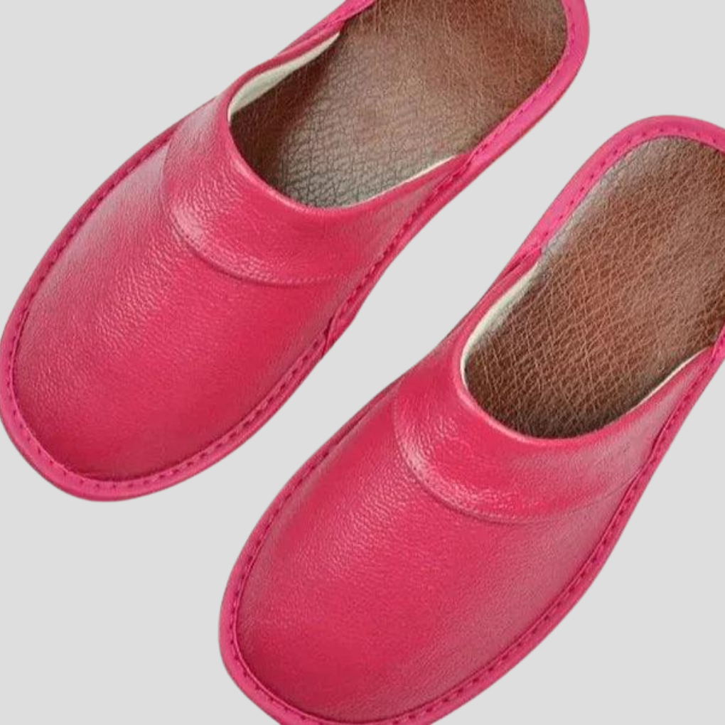 Pantofole in pelle da uomo