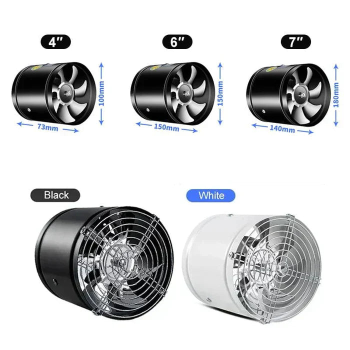 Ventilatore di scarico potente e silenzioso