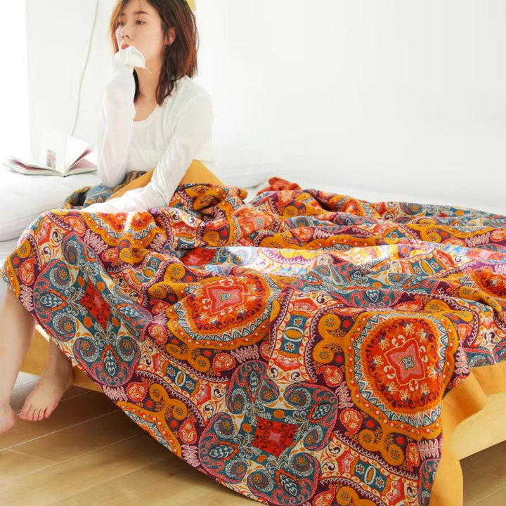 Coperta reversibile Sunrise Boho