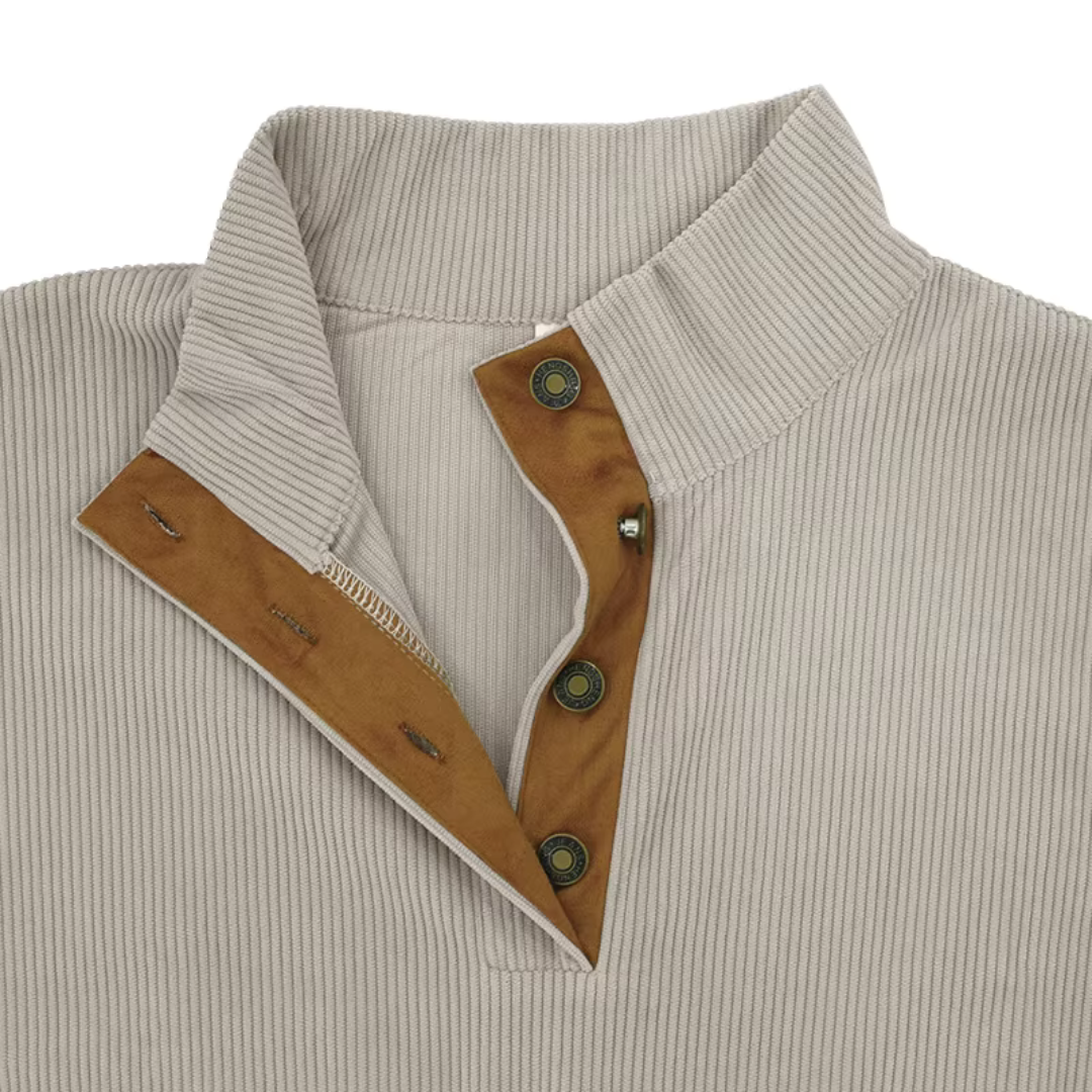 Maglione in velluto a coste da uomo elegante e confortevole