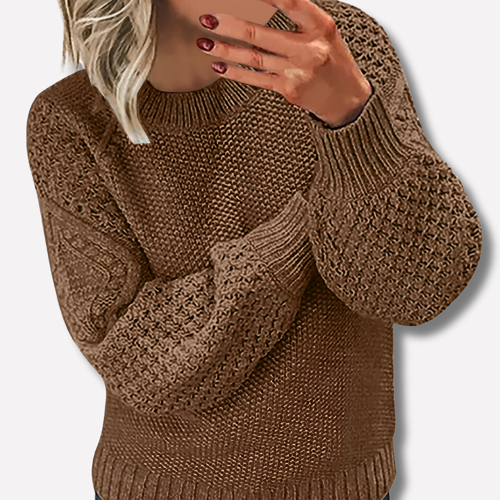 Elegant sweater warm for woman