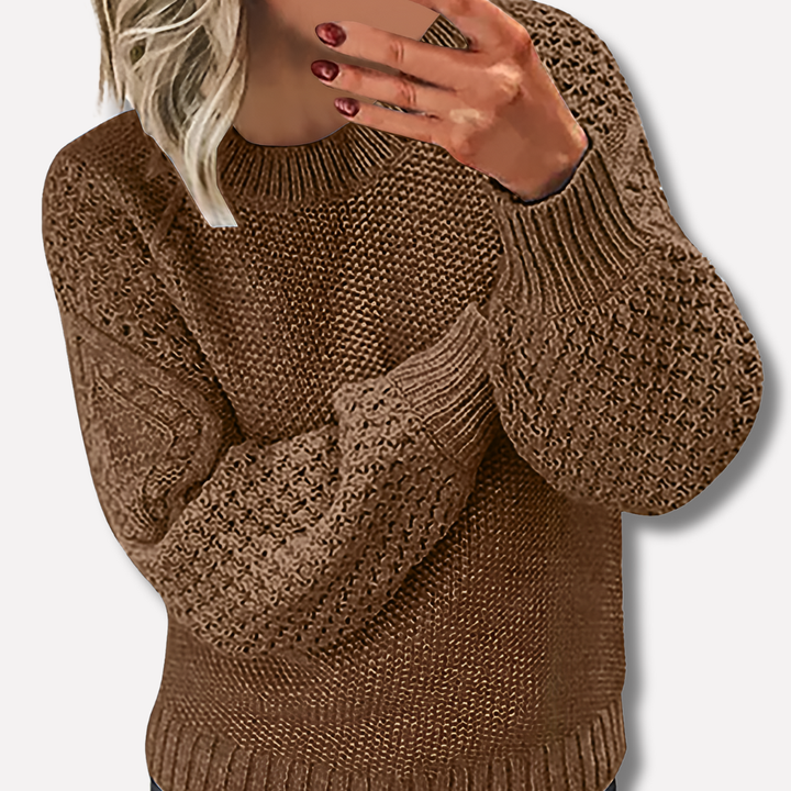 Elegant sweater warm for woman