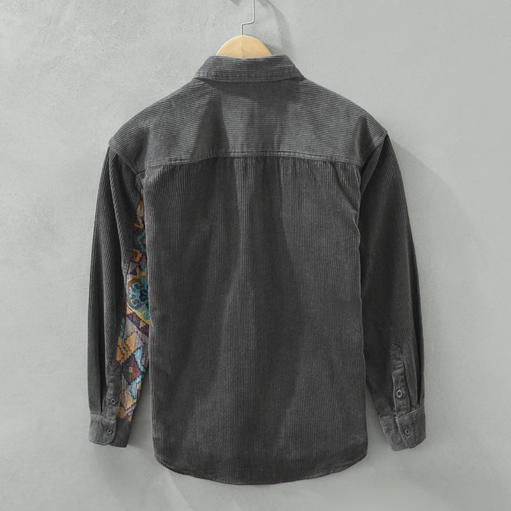 Camicia vintage a maniche lunghe da uomo