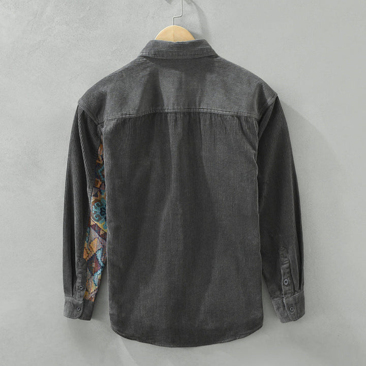 Camicia vintage a maniche lunghe da uomo